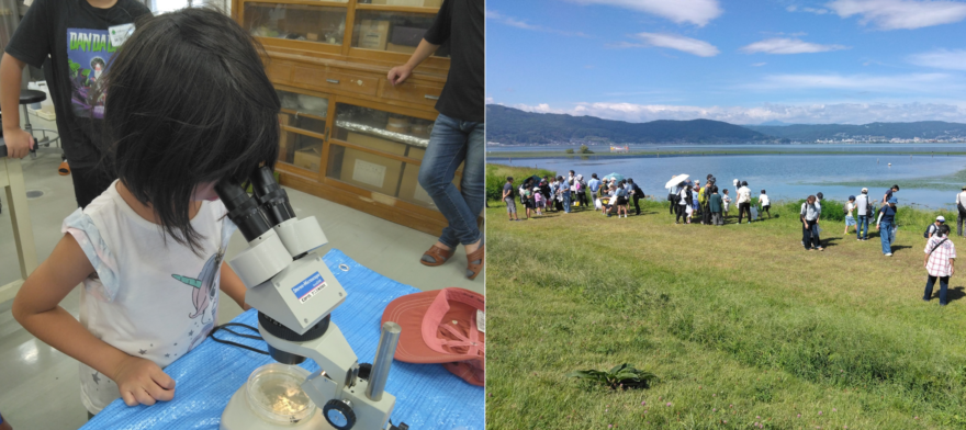 諏訪湖から海ごみゼロへ①岡谷こどもエコクラブ　諏訪湖のマイクロプラスチックごみを調査　上流県から海洋ごみを考える